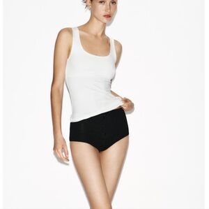 Zara wide strap polyamide top